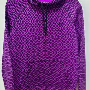 Nike Therma-Fit Purple Polka Dot Hoodie Women's Medium